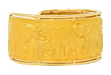 Carrera Y Carrera 18 Karat Gold Elephant Cuff Braceletbracelet - Wilson's Estate Jewelry
