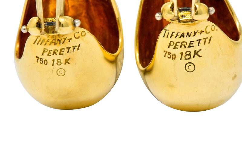 Elsa Peretti Tiffany & Co. 18 Karat Gold Vintage Teardrop EarringsEarrings - Wilson's Estate Jewelry