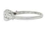 W.W. Fulmer & Co. 0.32 CTW Diamond Platinum Fleur-De-Lis Engagement RingRing - Wilson's Estate Jewelry