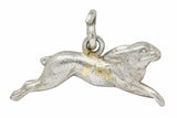 1920's Art Deco Pave Diamond Platinum Rabbit Charmcharm - Wilson's Estate Jewelry