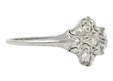 Wheeler & Co. Edwardian 1.05 CTW Diamond Platinum Scrolled Engagement RingRing - Wilson's Estate Jewelry
