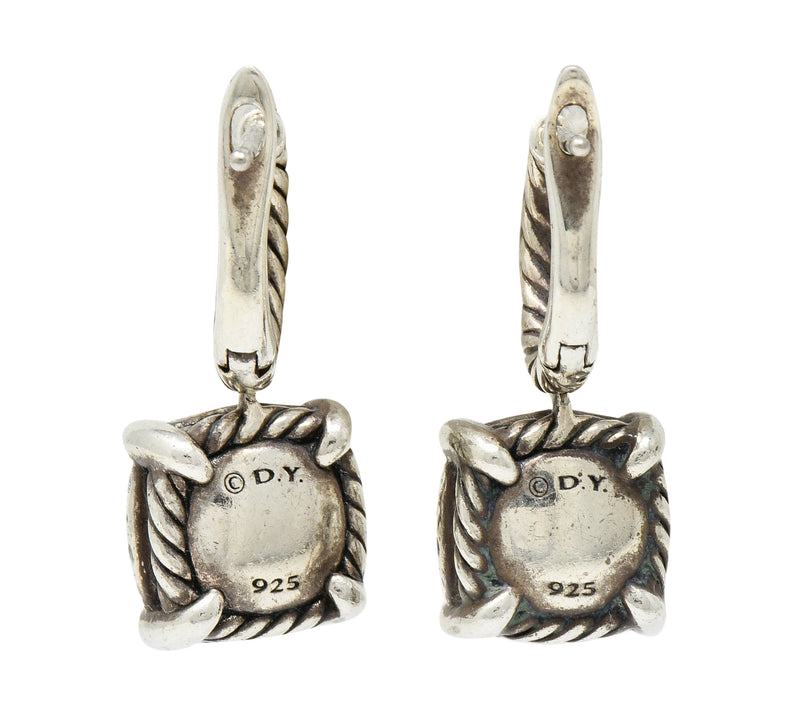 David Yurman 1.28 CTW Pave Diamond Sterling Silver Chatelaine Drop EarringsEarrings - Wilson's Estate Jewelry