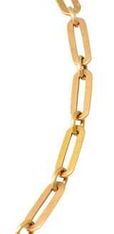 Victorian Austrian-Hungarian 14 Karat Rose Gold Chain Link Lariat NecklaceNecklace - Wilson's Estate Jewelry