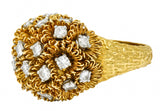 1960's Cartier France 2.50 CTW Diamond 18 Karat Gold Floral Bouquet RingRing - Wilson's Estate Jewelry