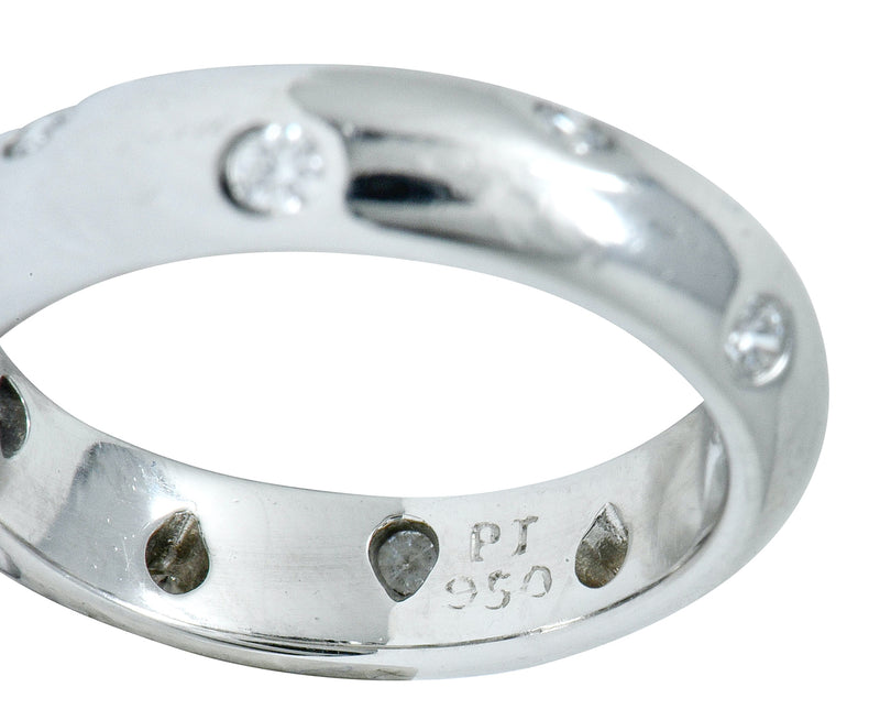 Tiffany & Co. Diamond Platinum Etoile Band Ring | Wilson's Estate Jewelry
