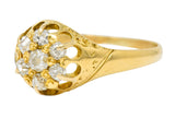 Victorian Old Mine Diamond 18 Karat Gold Cluster RingRing - Wilson's Estate Jewelry