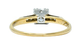 Art Deco Diamond 14 Karat Two-Tone Gold Engagement RingRing - Wilson's Estate Jewelry