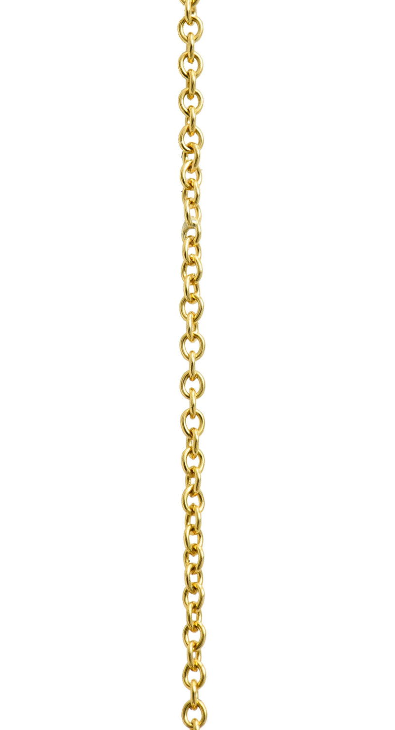 Elsa Peretti Tiffany & Co. Tiger Iron 18 Karat Gold Touchstone Pendant NecklaceNecklace - Wilson's Estate Jewelry