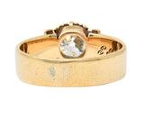 1904 Victorian 0.93 CTW Diamond 14 Karat Gold Engagement Ring GIARing - Wilson's Estate Jewelry