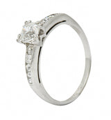 1936 Art Deco 1.12 CTW Old European Diamond Platinum Engagement RingRing - Wilson's Estate Jewelry