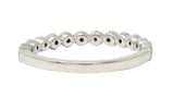 Modern Diamond 14 Karat White Gold Stacking Band RingRing - Wilson's Estate Jewelry