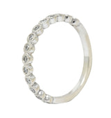 Modern Diamond 14 Karat White Gold Stacking Band RingRing - Wilson's Estate Jewelry