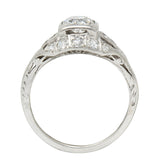 Art Deco 0.75 CTW Diamond Platinum Engagement Ring Circa 1930Ring - Wilson's Estate Jewelry