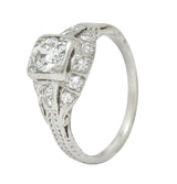 Art Deco 0.75 CTW Diamond Platinum Engagement Ring Circa 1930Ring - Wilson's Estate Jewelry