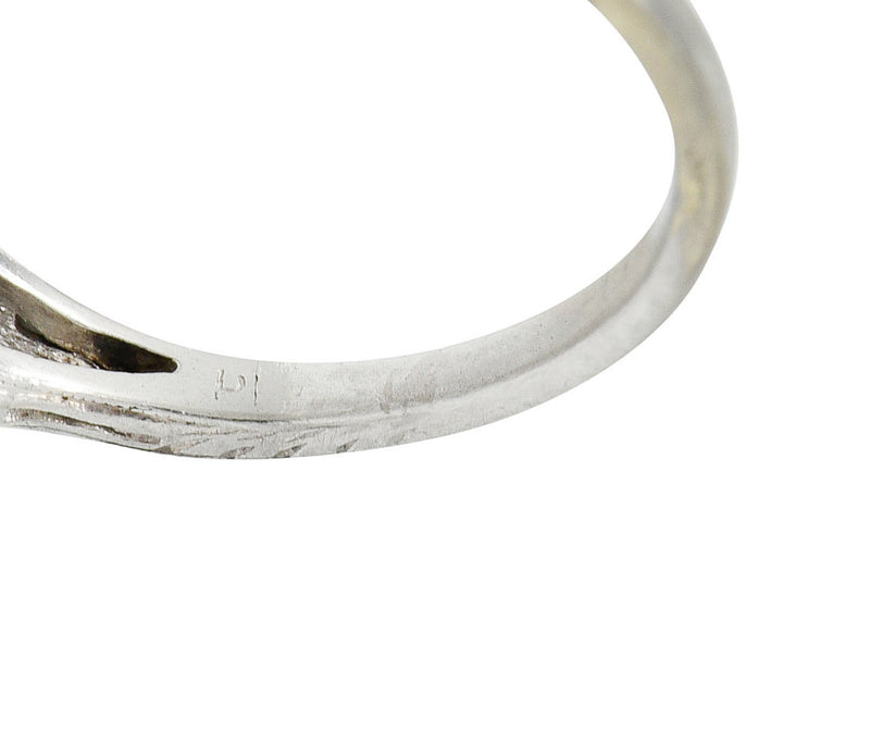 Art Deco 0.75 CTW Diamond Platinum Engagement Ring Circa 1930Ring - Wilson's Estate Jewelry