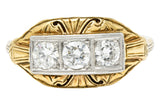 Early Art Deco 0.65 CTW Diamond Platinum-Topped 14 Karat Gold Dinner RingRing - Wilson's Estate Jewelry