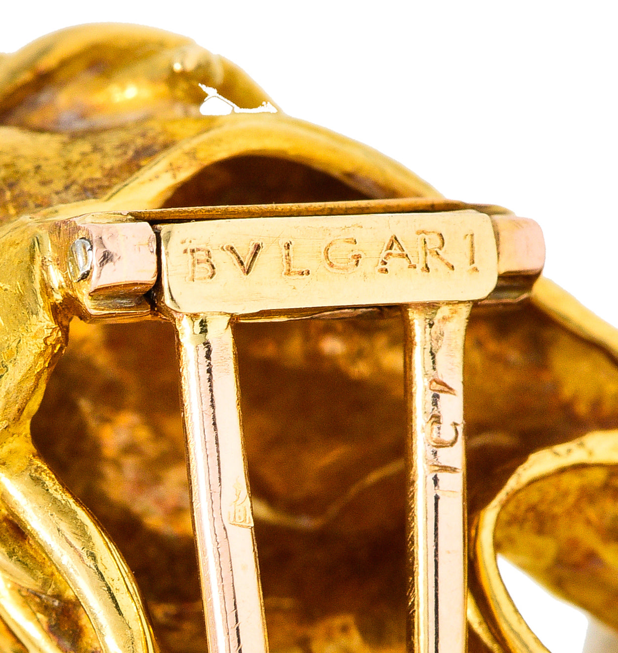 Bulgari 1970's 18 Karat Yellow Gold Goat Vintage Georges L'Enfant Brooch Wilson's Estate Jewelry