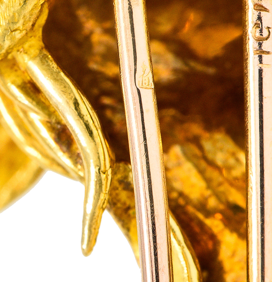 Bulgari 1970's 18 Karat Yellow Gold Goat Vintage Georges L'Enfant Brooch Wilson's Estate Jewelry