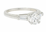 1950's Mid-Century 1.36 CTW Diamond Platinum Engagement RingRing - Wilson's Estate Jewelry
