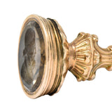 Victorian Smoky Quartz Intaglio 14 Karat Gold Neoclassical Fob Pendantcharm - Wilson's Estate Jewelry
