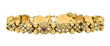 Victorian Multi-Gem 14 Karat Gold Slide Link Braceletbracelet - Wilson's Estate Jewelry