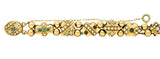 Victorian Multi-Gem 14 Karat Gold Slide Link Braceletbracelet - Wilson's Estate Jewelry