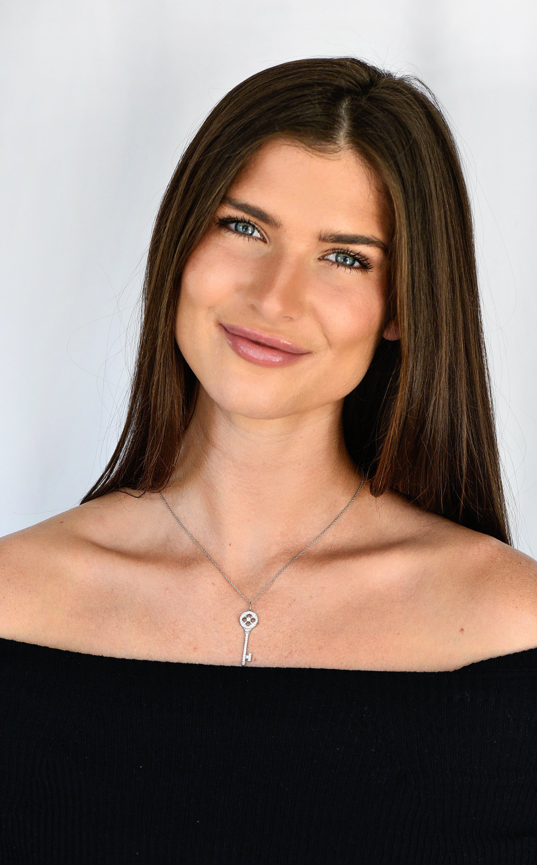 Tiffany & Co. 0.51 CTW Diamond Platinum Quatrefoil Key Pendant NecklaceNecklace - Wilson's Estate Jewelry