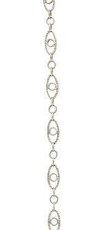 Art Deco Blue Zircon Diamond Platinum Scrolled Pendant NecklaceNecklace - Wilson's Estate Jewelry