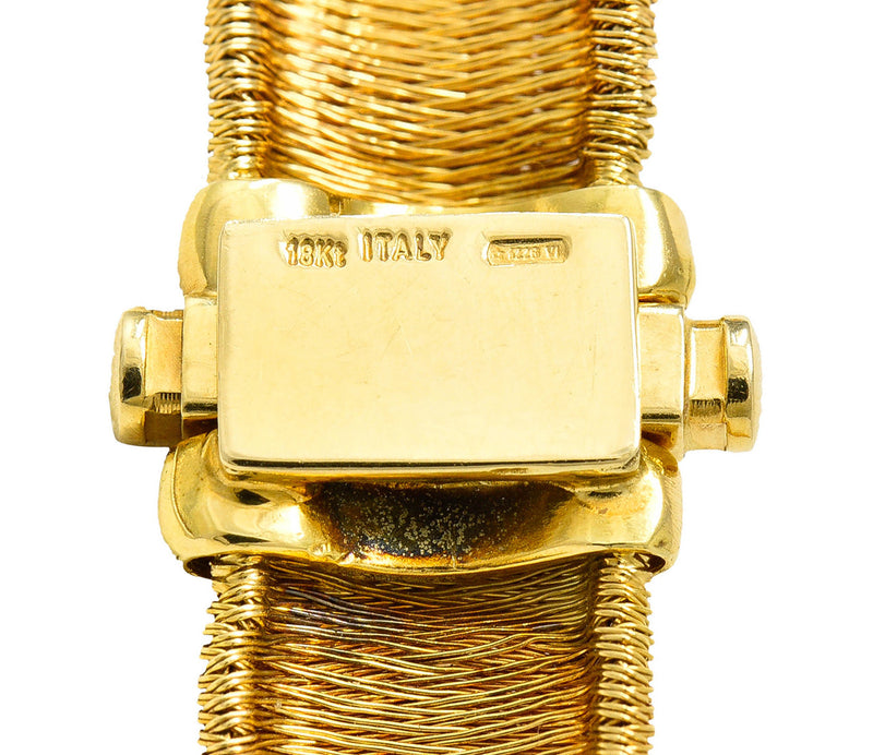Roberto Coin Vintage Italian 18 Karat Yellow Gold Woven Collar NecklaceNecklace - Wilson's Estate Jewelry
