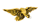 Wordley Allsopp & Bliss Art Nouveau Pearl 14 Karat Gold Eagle Brooch - Wilson's Estate Jewelry