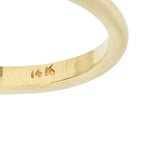 1950's Mid-Century 1.11 CTW Diamond 14 Karat Two-Tone Engagement Ring GIARing - Wilson's Estate Jewelry