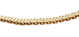 1940's Retro Ruby 14 Karat Two-Tone Gold Buckle Braceletbracelet - Wilson's Estate Jewelry