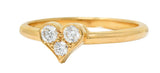Tiffany & Co. Diamond 18 Karat Gold Tiffany Hearts Stacking RingRing - Wilson's Estate Jewelry