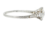 Black Starr & Frost Art Deco 1.50 CTW Diamond Platinum Engagement RingRing - Wilson's Estate Jewelry
