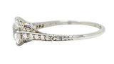 Black Starr & Frost Art Deco 1.50 CTW Diamond Platinum Engagement RingRing - Wilson's Estate Jewelry