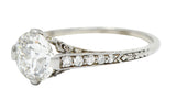 Black Starr & Frost Art Deco 1.50 CTW Diamond Platinum Engagement RingRing - Wilson's Estate Jewelry