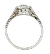 Black Starr & Frost Art Deco 1.50 CTW Diamond Platinum Engagement RingRing - Wilson's Estate Jewelry