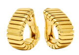 Bulgari Vintage 18 Karat Gold Tubogas Ear-Clip EarringsEarrings - Wilson's Estate Jewelry