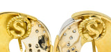 Yves Kamioner 0.50 CTW Diamond 18 Karat Two-Tone Gold Cushion EarringsEarrings - Wilson's Estate Jewelry