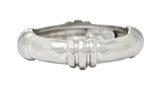 Henry Dunay Vintage Platinum Hammered Band Ring Circa 1990sRing - Wilson's Estate Jewelry