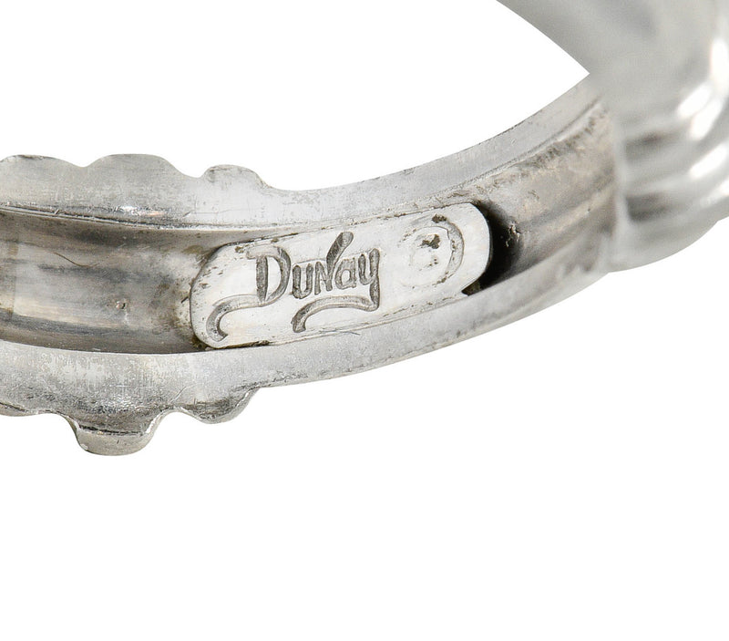 Henry Dunay Vintage Platinum Hammered Band Ring Circa 1990sRing - Wilson's Estate Jewelry