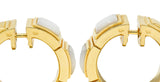 Mauboussin Paris Mother-Of-Pearl 18 Karat Gold 20 MM Huggie EarringsEarrings - Wilson's Estate Jewelry