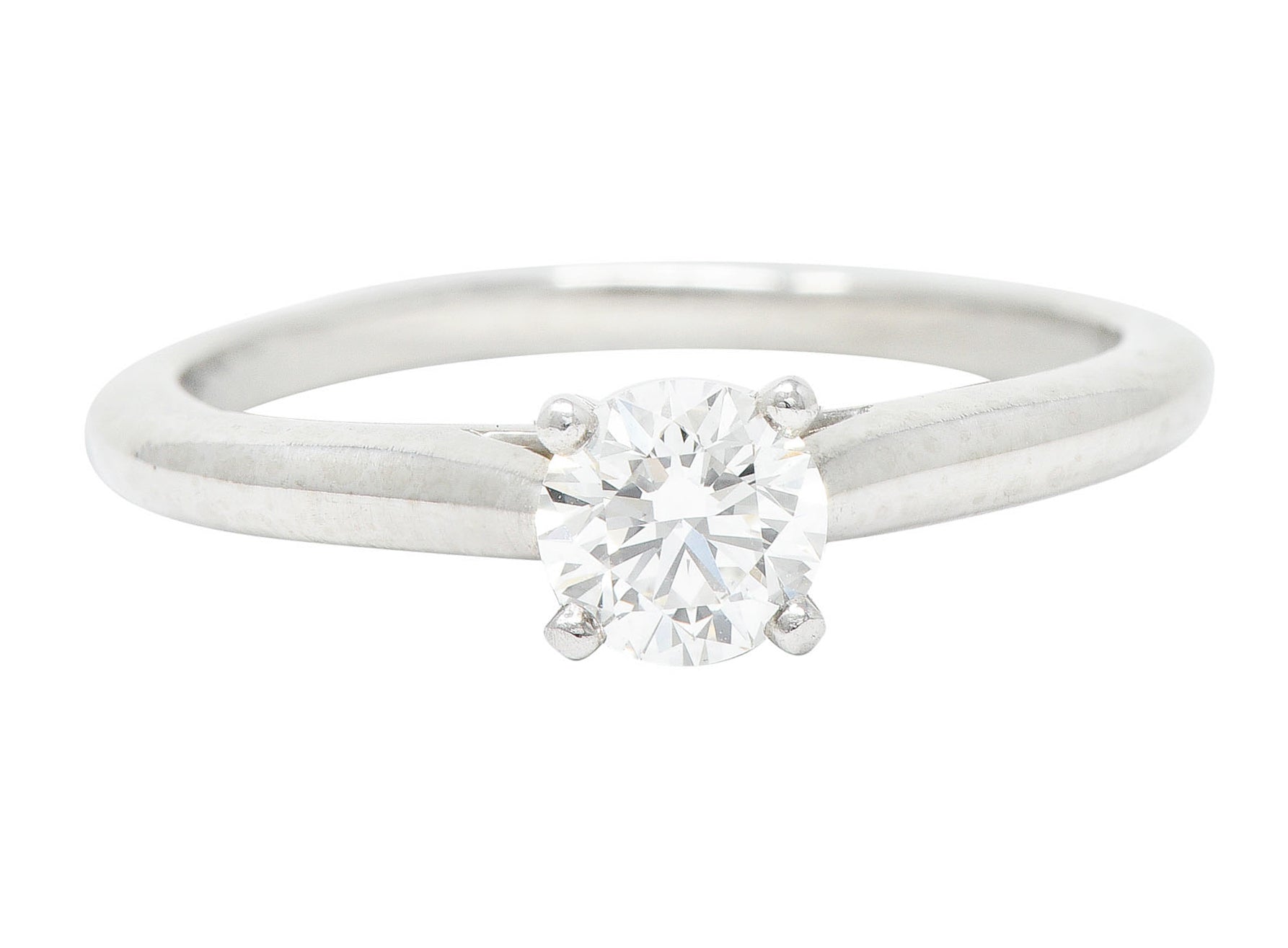 Cartier 0.53 CTW Diamond Platinum Engagement Ring GIARing - Wilson's Estate Jewelry