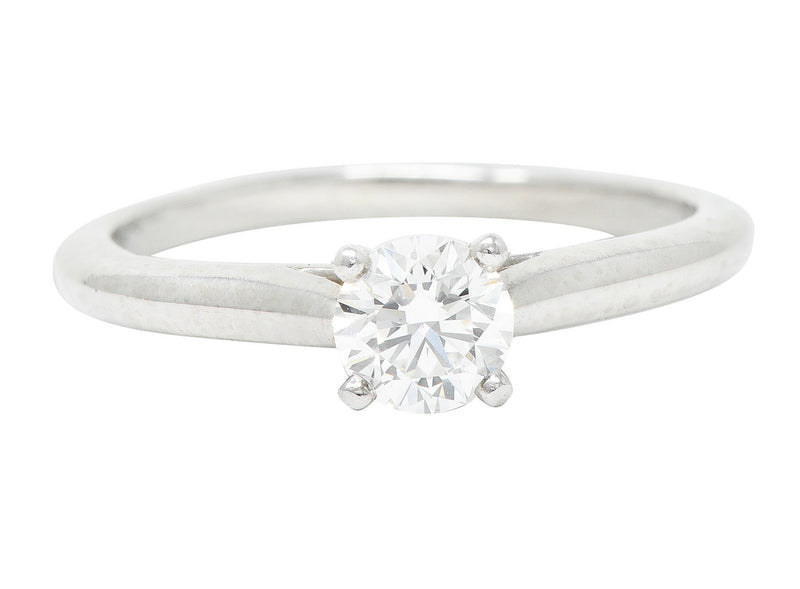 Cartier 0.53 CTW Diamond Platinum Engagement Ring GIARing - Wilson's Estate Jewelry