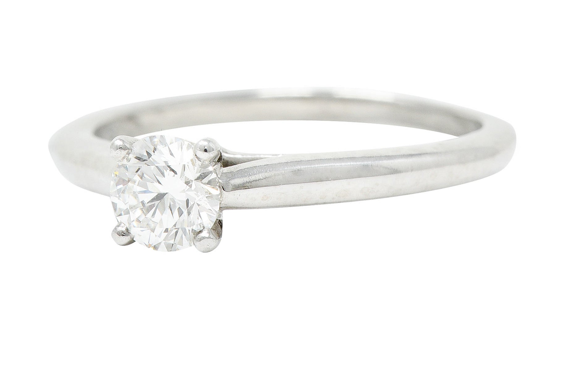 Cartier 0.53 CTW Diamond Platinum Engagement Ring GIARing - Wilson's Estate Jewelry