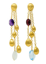 Marco Bicego Multi-Gem 18 Karat Gold Confetti Tassel Drop EarringsEarrings - Wilson's Estate Jewelry