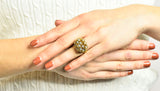 1960's Cartier France 2.50 CTW Diamond 18 Karat Gold Floral Bouquet RingRing - Wilson's Estate Jewelry