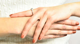Retro 0.45 CTW Diamond Platinum Fishtail Band RingRing - Wilson's Estate Jewelry