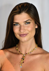 Marco Bicego Multi-Gem Diamond 18 Karat Gold Confetti Tassel NecklaceNecklace - Wilson's Estate Jewelry