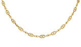 Victorian 14 Karat Yellow Gold 21 Inch Scrolled Link NecklaceNecklace - Wilson's Estate Jewelry